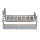 preview thumbnail 52 of 54, Twin Size Wood Platform Bed with 4 Drawers Storage Bed for Kids, Teens