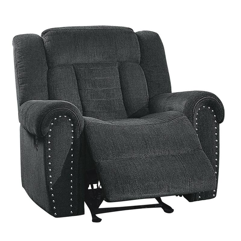 Neleh 42" Chenille Glider Reclining Chair - Gentle Gliding Motion