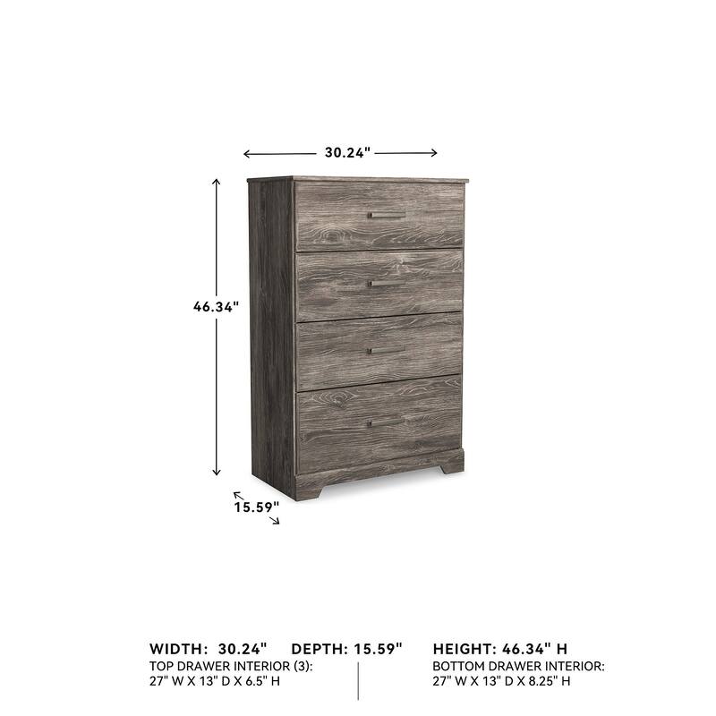 Ralinksi Gray Four Drawer Chest