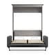 preview thumbnail 4 of 10, Versatile Queen Murphy Bed with Sofa (78W) by Bestar