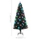 preview thumbnail 5 of 17, vidaXL Artificial Christmas Tree with Stand/LED 5/6/7/8 ft Fiber Optic