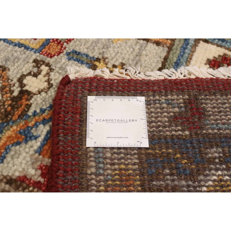 ECARPETGALLERY Hand-knotted Jules Serapi Dark Red Wool Rug - 7'9 x 9'10