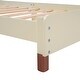 preview thumbnail 6 of 7, Twin Size Wood Platform Bed with House-shaped Headboard, Cream