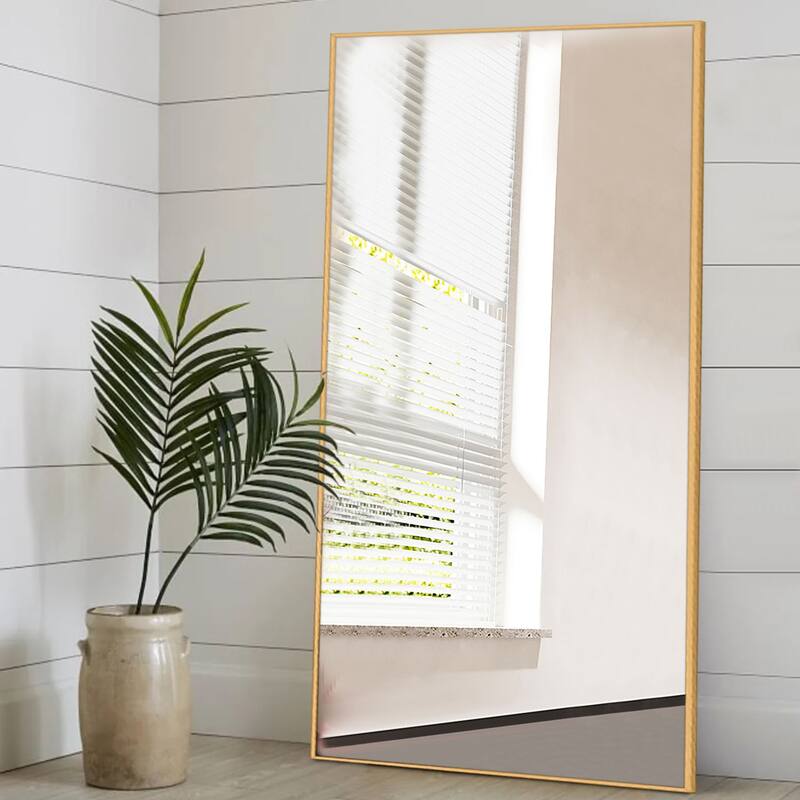 Metal Famed Full Length Bathroom Wall Mirror