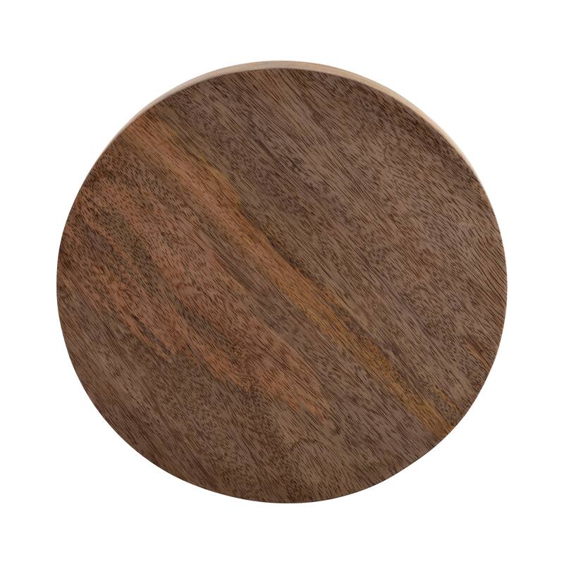 Sagebrook Home Neutral Farmhouse Wood Riser Tray