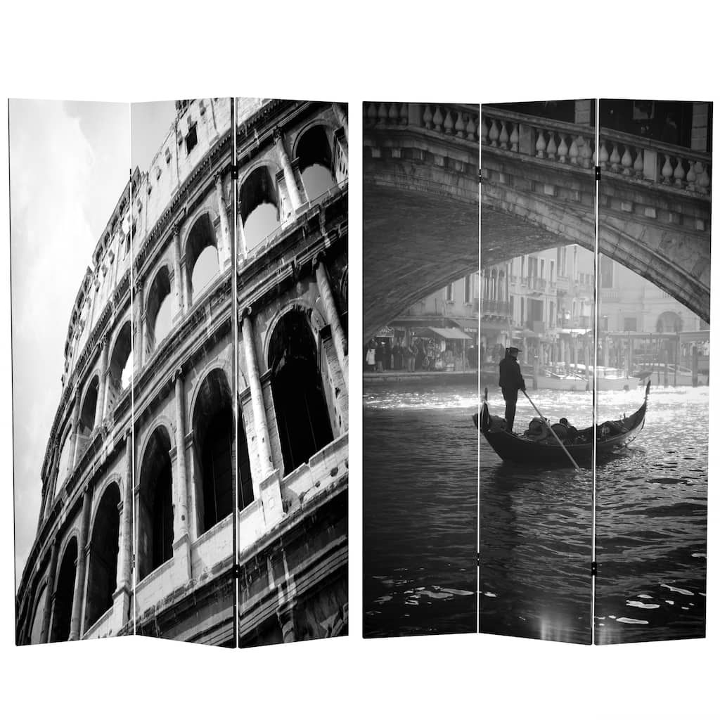 Canvas Double-sided 6-foot Coliseum and Canal Room Divider (China)
