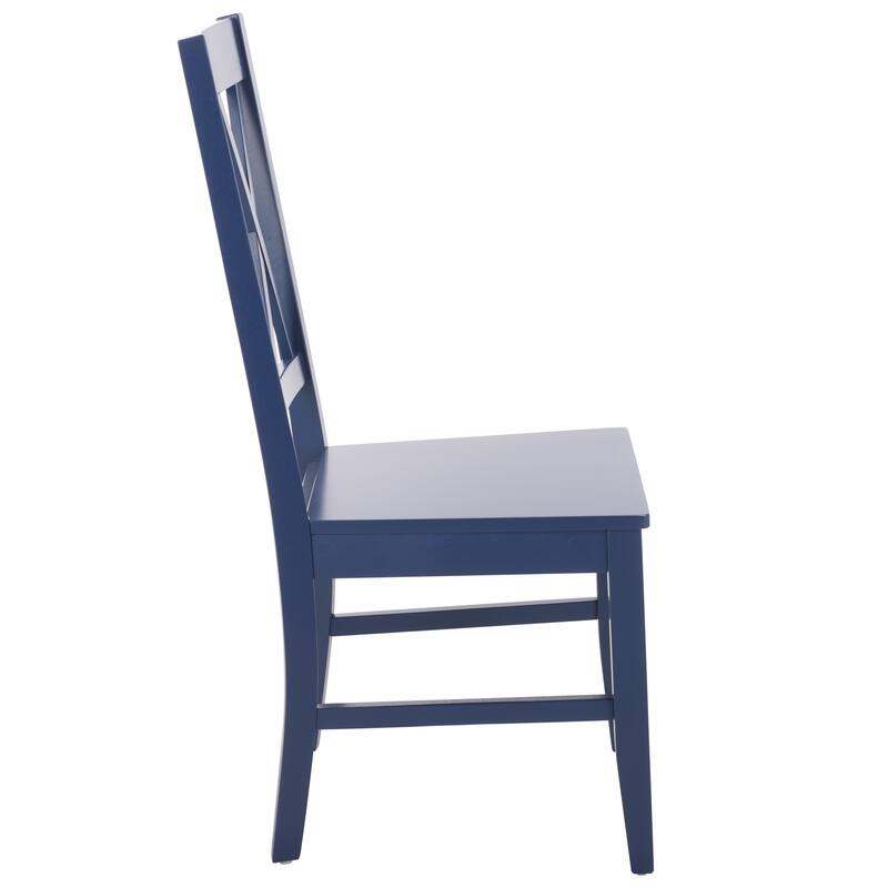 SAFAVIEH HOME Yana Double X-Back Side Chair - 18"W x 22"D x 39"H