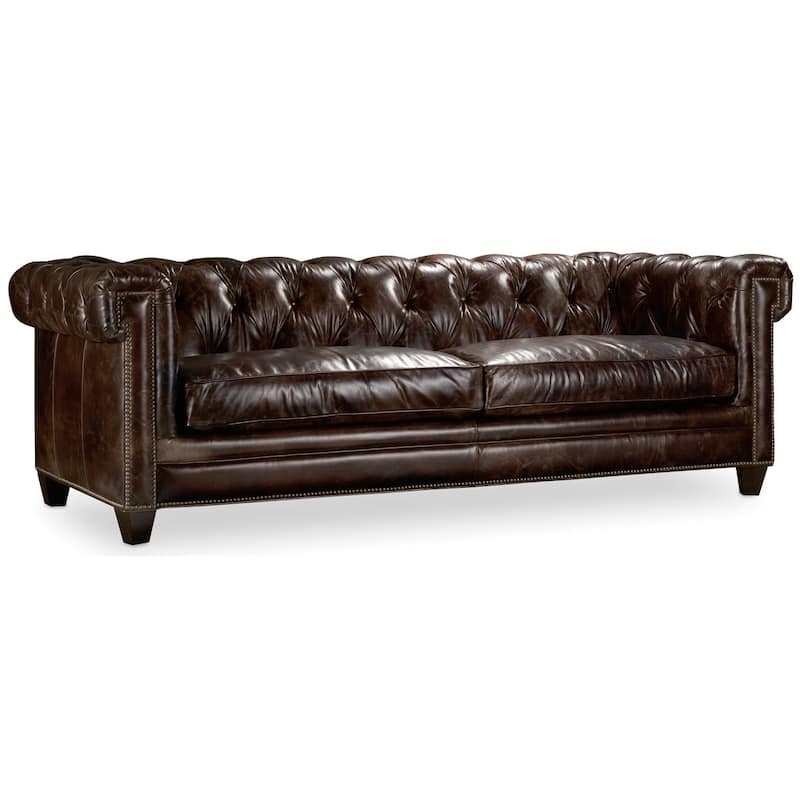Chester Tufted Stationary Sofa - 94.5"W x 31.5"H x 41"D