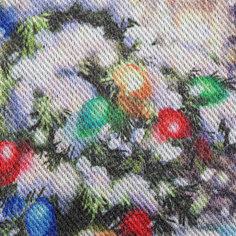 Cottage in the Snow Garden Lustre Flag - Multi - Color