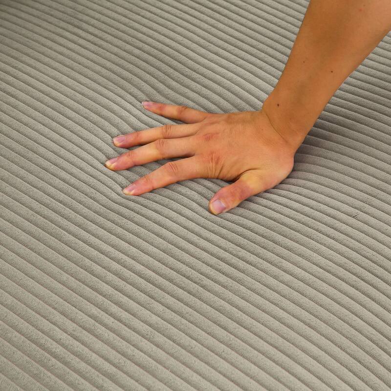 40"W Oversized No Assembly Corduroy Rectangle Ottoman