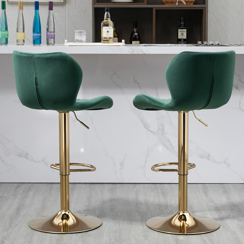 Adjustable Swivel Bar Stools Set Of 2