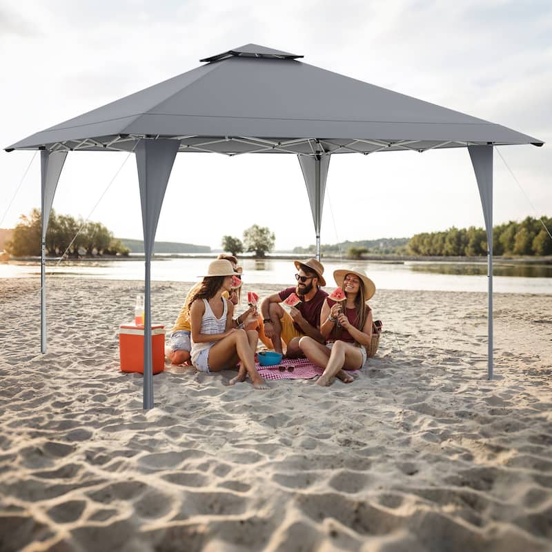 Pop up Gazebo with Portable Carrying Bag 8 Stakes and 4 Wind Ropes