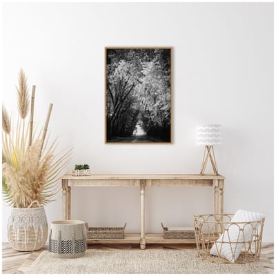 Kate and Laurel Sylvie Pleasant Valley Road Serene Path Framed Canvas by Emiko and Mark Franzen of F2Images
