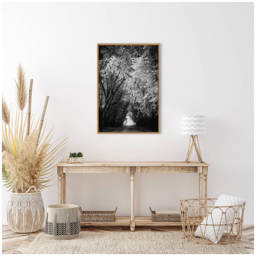 Kate and Laurel Sylvie Pleasant Valley Road Serene Path Framed Canvas by Emiko and Mark Franzen of F2Images
