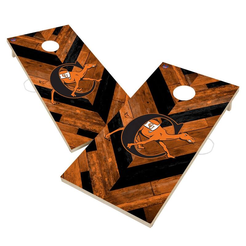 Campbell University Fighting Camel Cornhole Board Set - 16 Years and Up
