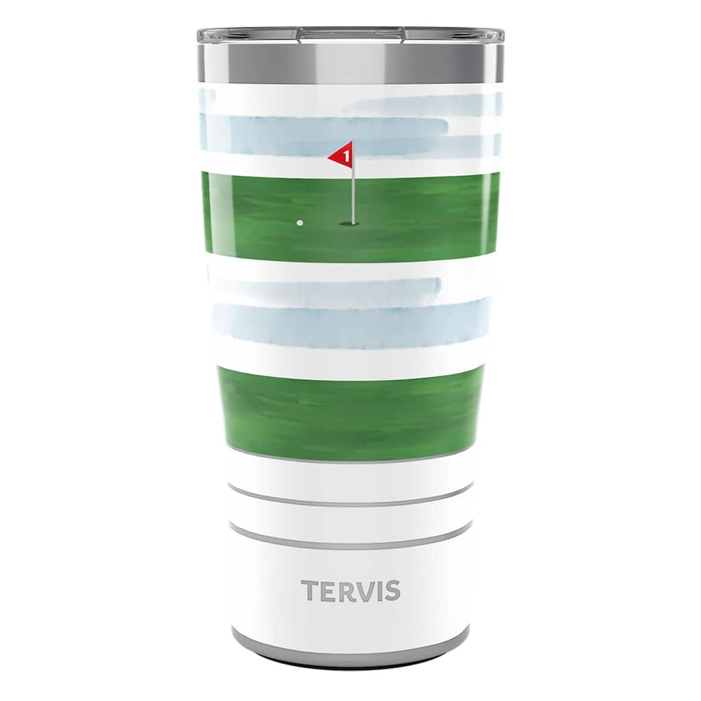 Tervis Traveler Golf Sink the Putt Triple Walled Insulated Travel Tumbler, Stainless Steel