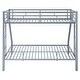 preview thumbnail 51 of 52, Metal Bunk Bed with 2 Built-in Ladders, Twin XL Over Queen/Full XL Over Queen Heavy Duty Bunk Bedframe with Guardrails for Kids