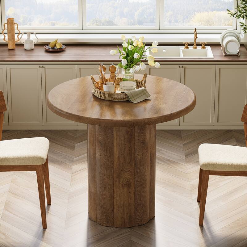 31.5-Inch Round Dining Table for 2-4 People