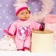 preview thumbnail 4 of 3, Bayer: First Words Baby Doll 13" Pink Mouse with 24 Sounds Pacifier & Cap Ideal for Kids 18 Months and Up