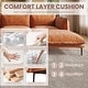 preview thumbnail 9 of 27, Modern Minimalist Upholstered Couches, 147" 4-Seater Cloud Modular Sectional Sofa with 2 Ottoman,U Shaped Couch for Living Room