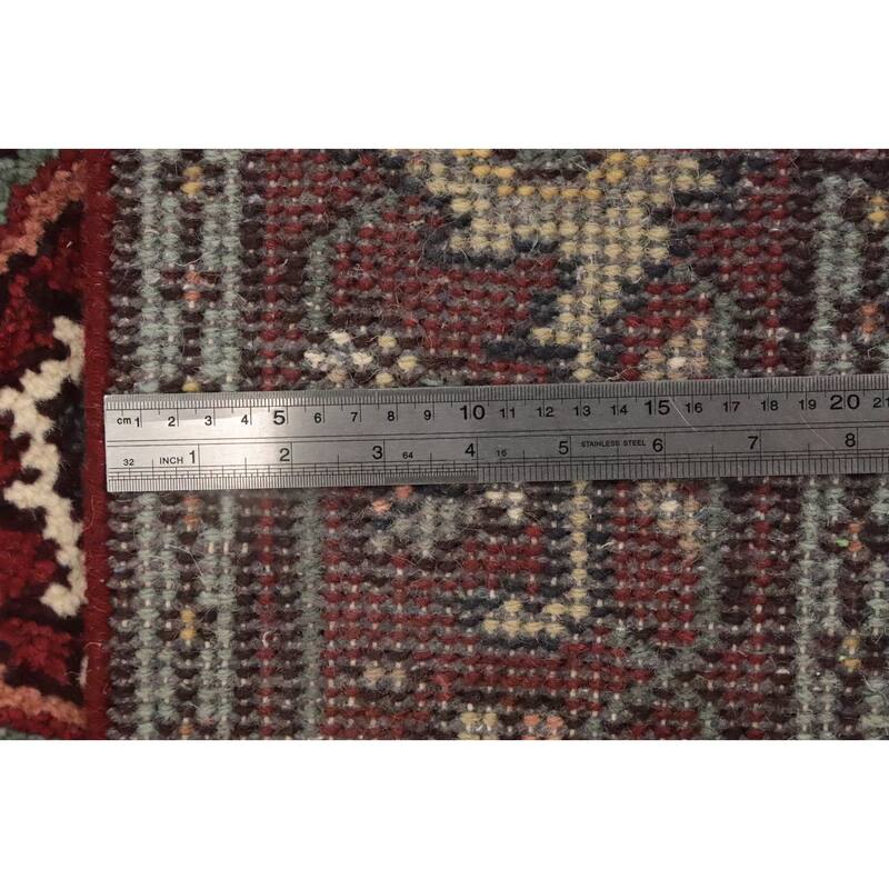 Hand Knotted Oriental 100% Wool Carpet Traditional Medallion Beige & Ivories Heriz (serapi) Area Rug - 5' 10'' X 4' 0''