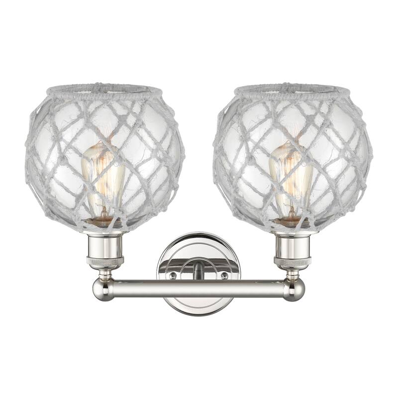 Innovations Lighting Endless Possibilities Edison - Farmhouse Rope - 2 Light 17" Bath Vanity Light