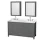 Option Dark Gray / Giotto Quartz Top / Brushed Chrome