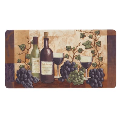 Cabernet Wine Novelty Anti-Fatigue Kitchen Wellness Mat