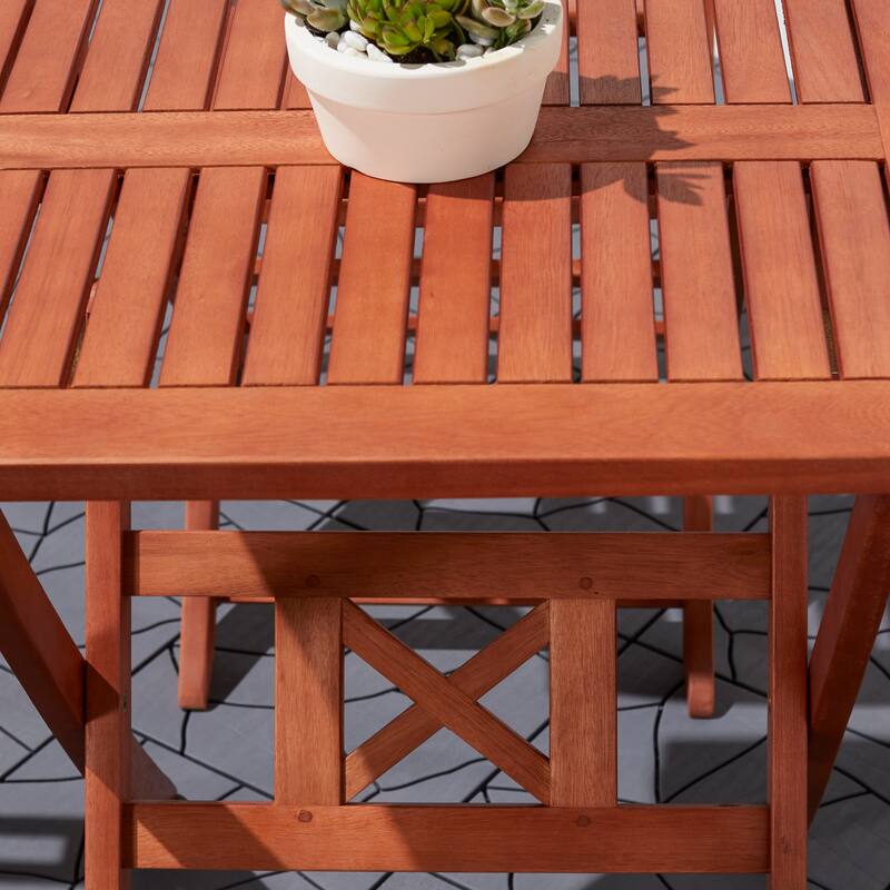 Reddish Brown Folding Bistro Table