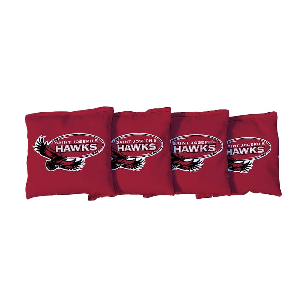 St. Joseph's University SJU Hawks Red Cornhole Bags
