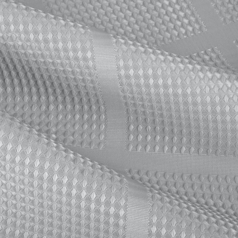 Elle Décor Jacquard Solid Weave Shower Curtain in Grey