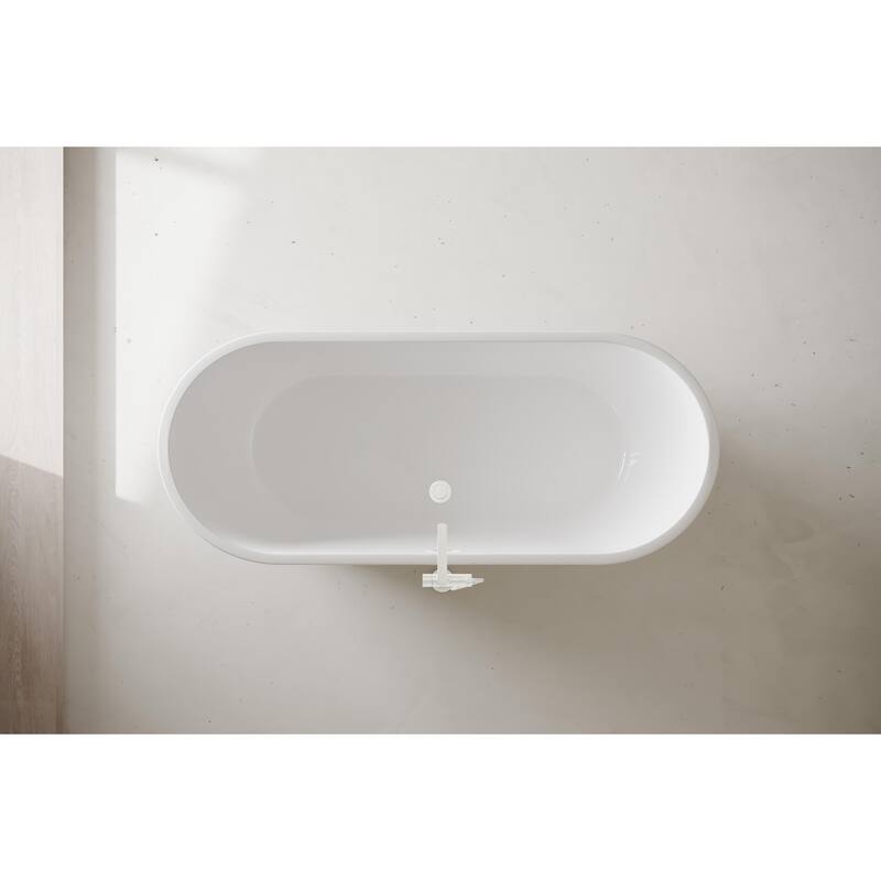 Odell Soaking Bathtub in Glossy White