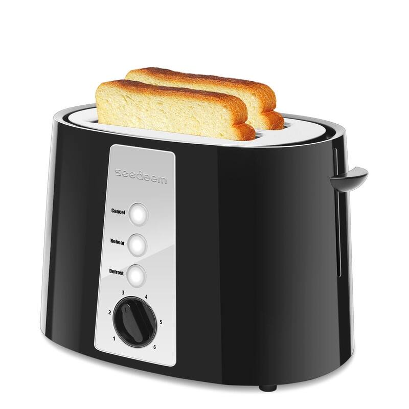 Toaster 2 Slice,6 Shade Settings, Removable Crumb Tray, 750W
