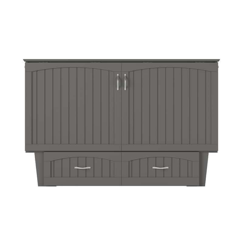 Sydney Queen Solid Wood Murphy Bed Chest with Mattress