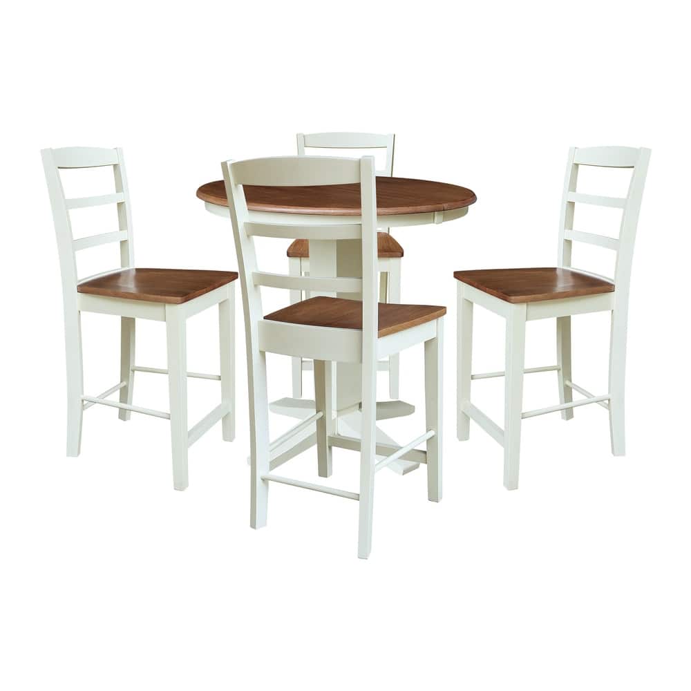36" Round Extension Table with Counter Height Stools