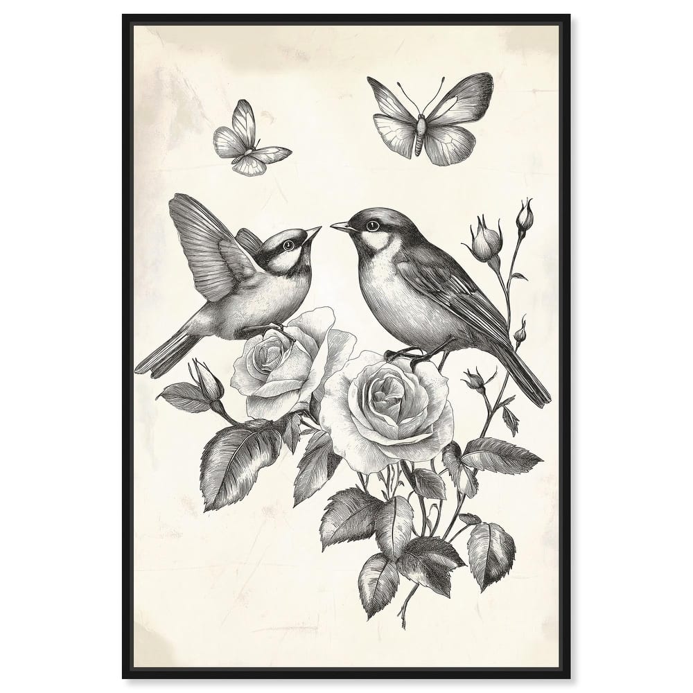 Perched Pair II Canvas by Art Remedy