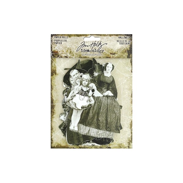 Tim Holtz Halloween Die-Cut Cardstock Paper Dolls Idea-ology