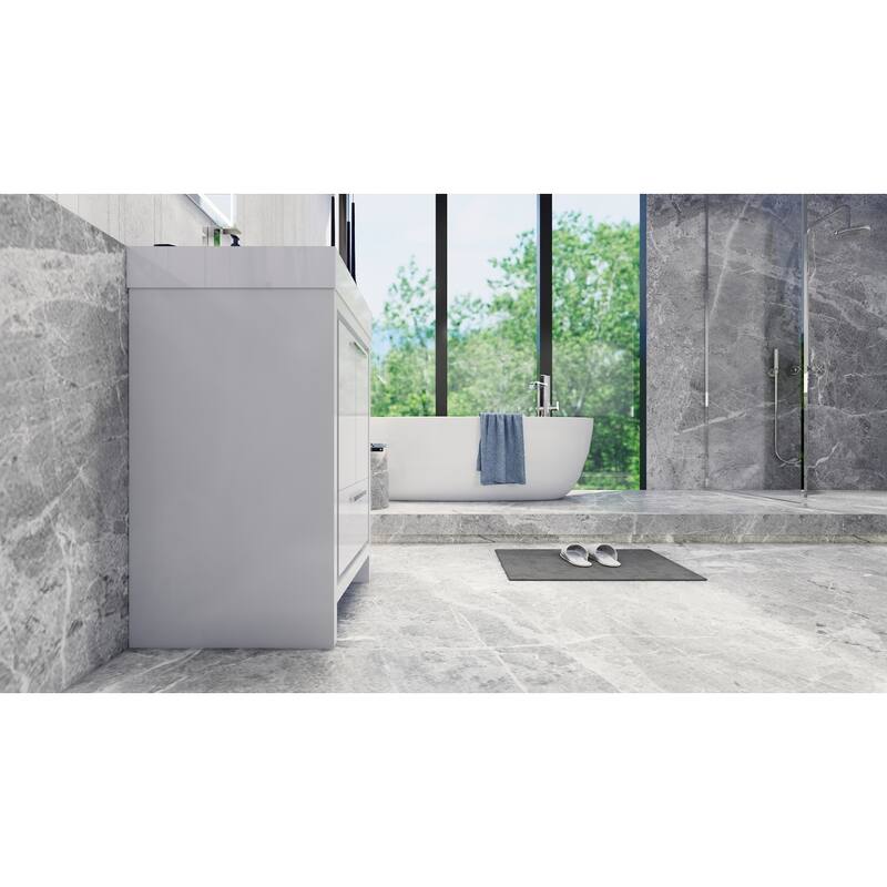 Dove 24'' Freestanding Vanity with Reinforced Acrylic Sink