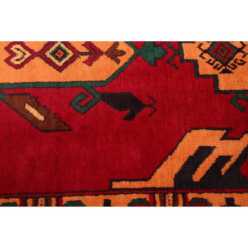 ECARPETGALLERY Hand-knotted Teimani Red Wool Rug - 3'1 x 5'7