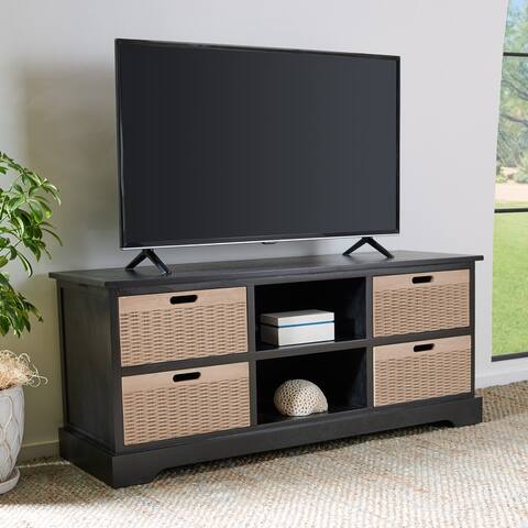 SAFAVIEH Landers 47-inch Storage Media TV Stand - 47.3" W x 15.8" L x 20" H