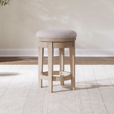 Liberty Furniture Brentwood Upholstered Swivel Stool - Width 17" Depth 17" Height 25"