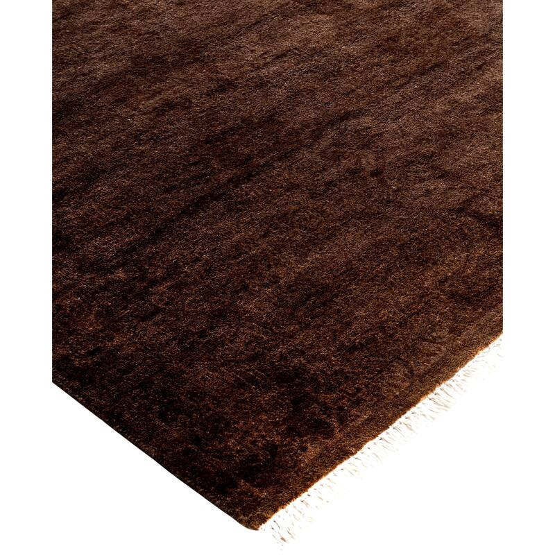 Overdyed One-of-a-Kind Hand-Knotted Runner Rug - Brown - 2' 8" x 11' 9"