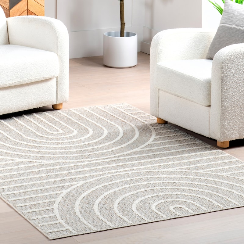 Nuloom Hartlyn Modern Arches Machine Washable Area Rug