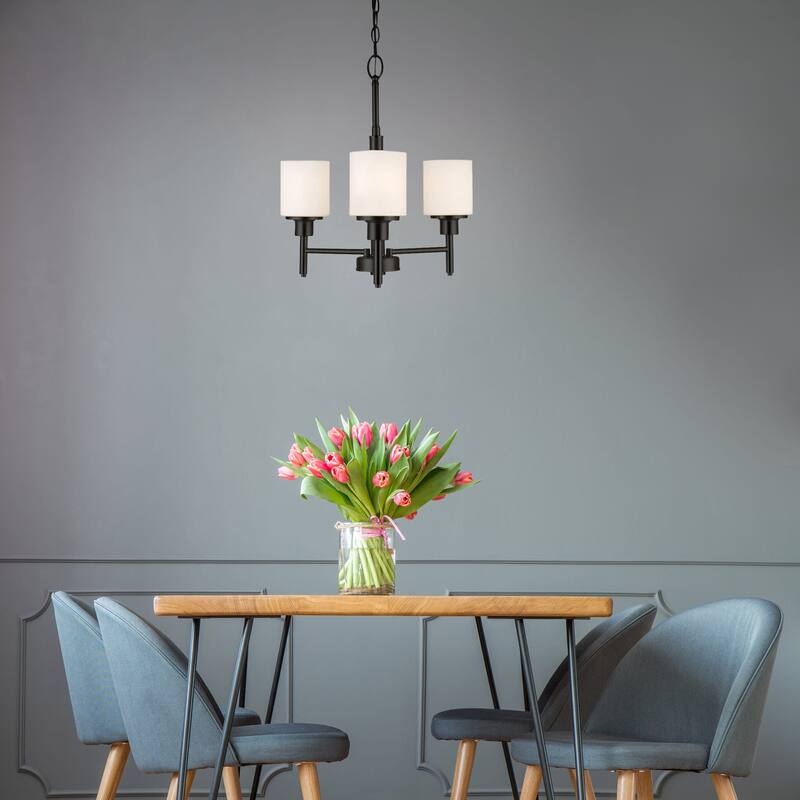 Design House 556647-BLK Aubrey 3 Light 21" Wide Chandelier