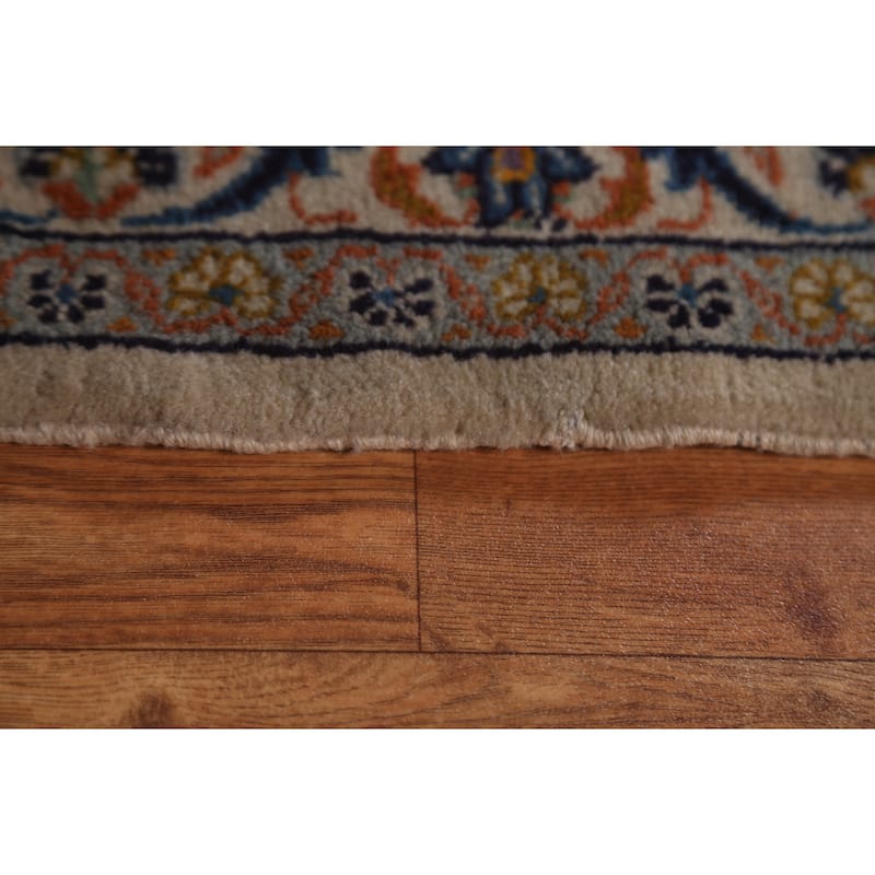 Kashan Persian Traditional Floral Area Rug Hand-knotted Wool Carpet - 9'8" x 12'8"