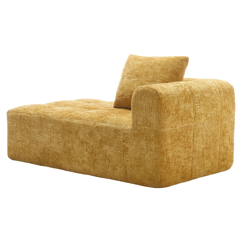 Chenille Loveseat Sofa, Minimalist Modular Sleeper for Living Room