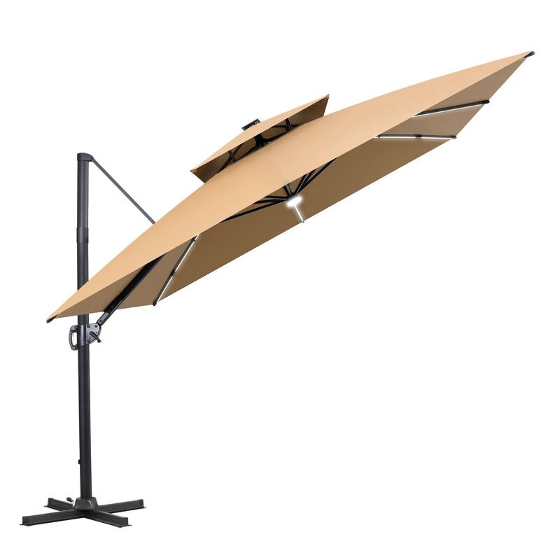 base for curved patio umbrella Kadyn Patio Umbrella Base, Heavy Duty Stand Umbrella Base Stand,22 Inch  Fillable Heavy-Duty Round Patio Umbrella Base Stand