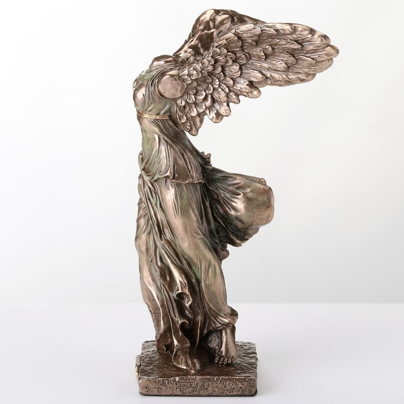 5.51 inches Height Cold Cast Bronze Winged Nike of Samothrace Bronze Finish Figurine