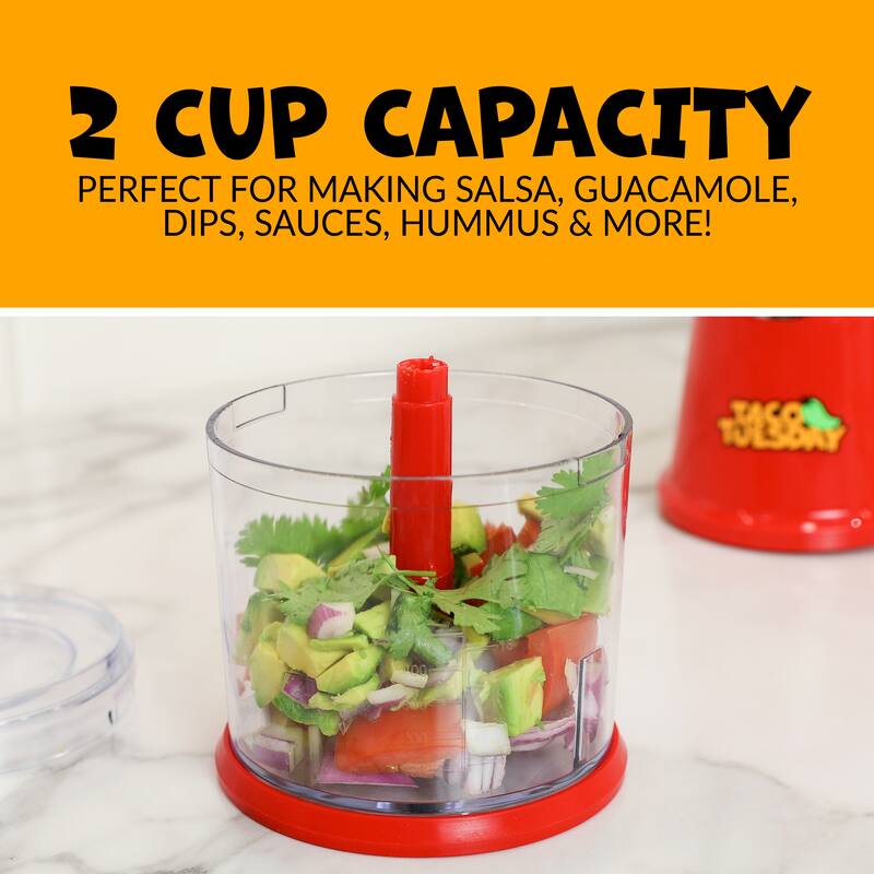 Taco Tuesday TTCHP2RD Salsa & Guacamole Chopper