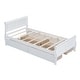preview thumbnail 153 of 158, (Twin/Full/Queen)Curved Legs Design Platform Bed Frame with 4 Drawers